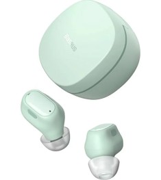 Безпровідні навушники-гарнітура вакуумні Baseus Bowie Encok WM01 (Зелені).