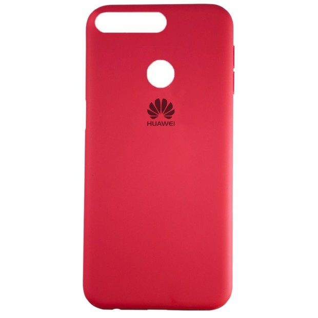 Силикон Original Case Huawei Y6 Prime (2018) / Honor 7A Pro (Малиновый)