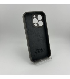 Силіконовий оригінальний корпус RoundCam для Apple iPhone 15 Pro (19) темно-сіри..