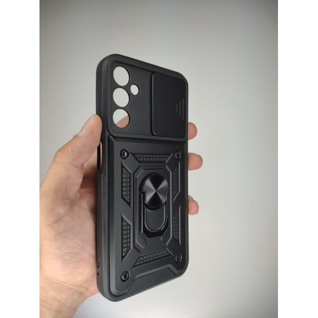 Чохол-кейc Ring Serge Armor для Samsung Galaxy A14 (ShutCam) (Чорний)