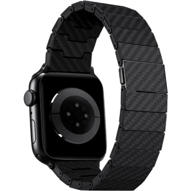Ремешок Pitaka Carbon Fiber Watch Band Modern Apple Watch 49/45/44mm (Black / Grey)