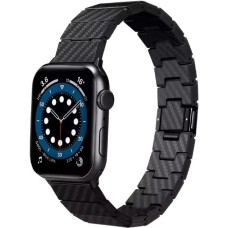 Ремешок Pitaka Carbon Fiber Watch Band Modern Apple Watch 49/45/44mm (Black / Grey)