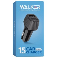 АЗУ-адаптер Walker WCR-31 15W (2USB) (Чёрный)