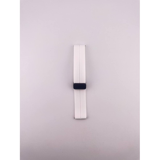 Ремінець для смарт-годинника універсальний Magnetic Clip 20мм (Білий)