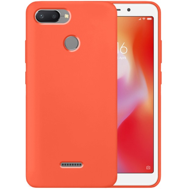 Силіконовий Original 360 чохол для Xiaomi Redmi 6 (Помаранчевий)