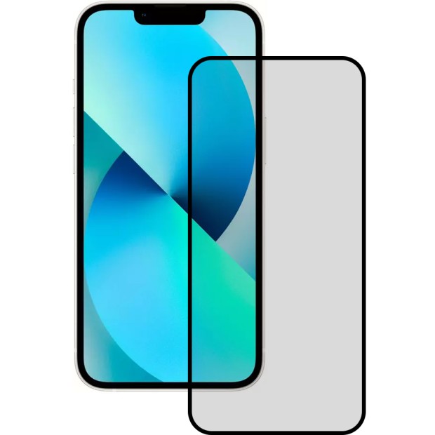 Защитное стекло 5D Matte 2.0 HD Apple iPhone 13 / 13 Pro / 14 / 16E Black