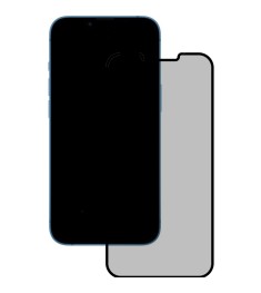 Захисне скло 5D Matte 2.0 HD для Apple iPhone 13  /  13 Pro  /  14  /  16E Чорне..