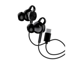 Дротові вакуумні навушники-гарнітура Walker H715 (Type-C) (Чорний) Дротові вакуумні навушники-гарнітура Walker H715 (Type-C) (Чорний)