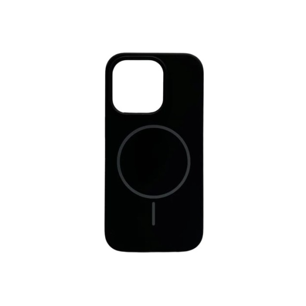 Силикон Original Round Case with MagSafe Apple iPhone 14 Pro (07) Black