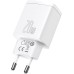 Baseus Compact 20W 3A QC (1USB  /  1Type-C) Power Adapter (White) CCXJ-B02