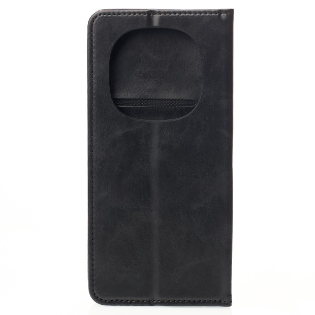 Чохол-книжка Leather Elegant для Xiaomi Redmi Note 14 Pro Plus 5G (Чорний)