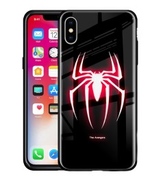 Накладка Luminous Glass Case Apple iPhone XS Max (Spideman)