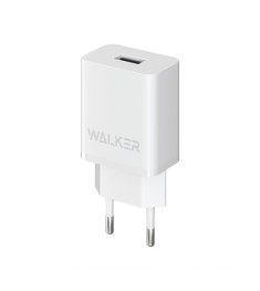 Walker WH-26 2.1A Adapter (1USB) + MicroUSB Cable (White)