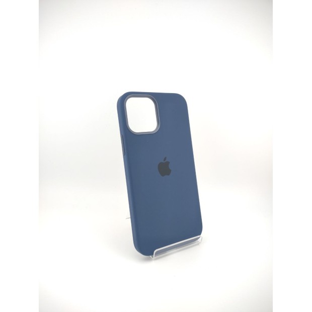 Чохол Silicone Case with MagSafe Apple iPhone 12  /  12 Pro (Темно-синій)