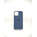 Чохол Silicone Case with MagSafe Apple iPhone 12  /  12 Pro (Темно-синій)
