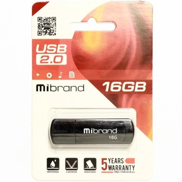 USB 2.0 флешка Mibrand Grizzly 16Gb
