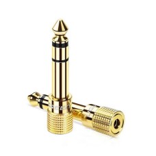 Переходник UGREEN 6.5 mm (M) - 3.5 mm (F) (Gold)