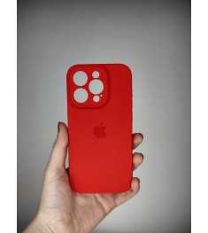 Силіконовий оригінальний чохол RoundCam для Apple iPhone 14 Pro (05) Product RED..