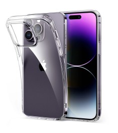 Силікон WS Apple iPhone 14 Pro Max (Прозорий) (Уцінка) (Категорія 2)