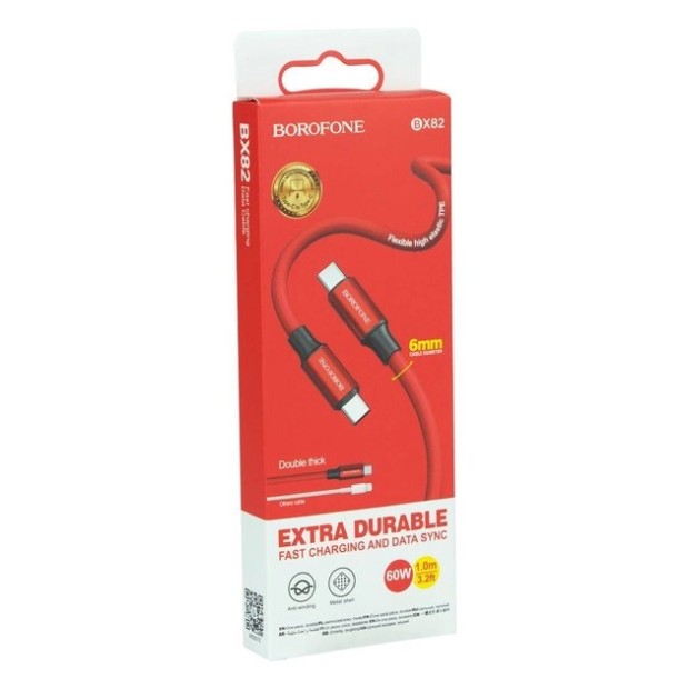 USB-кабель Borofone BX82 (Type-C) (Красный)