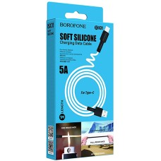 USB-кабель Borofone Silicone BX31 5A (Type-C) (Белый)