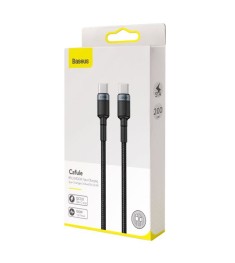 USB-кабель Baseus Cafule PD2.0 100W (2m) (Type-C to Type-C) (Чёрный) CATKLF-ALG1..
