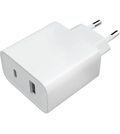 Адаптер живлення Xiaomi Mi Wall Charger 33W (Type-A + Type-C) (Білий) (Оригіналь..