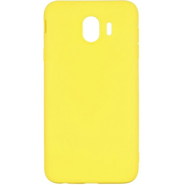 Силикон iNavi Color Samsung Galaxy J4 (2018) J400 (жёлтый)
