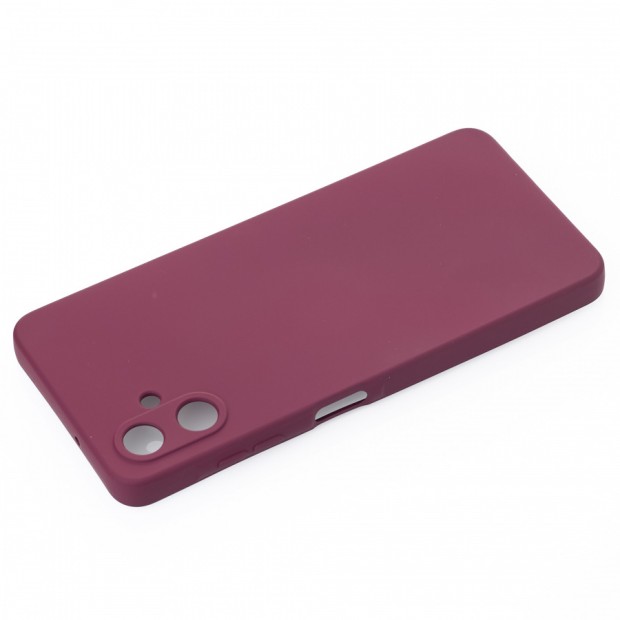Силіконовий чохол Original Premium для Samsung Galaxy A06 (ShutCam) (Бордовий)