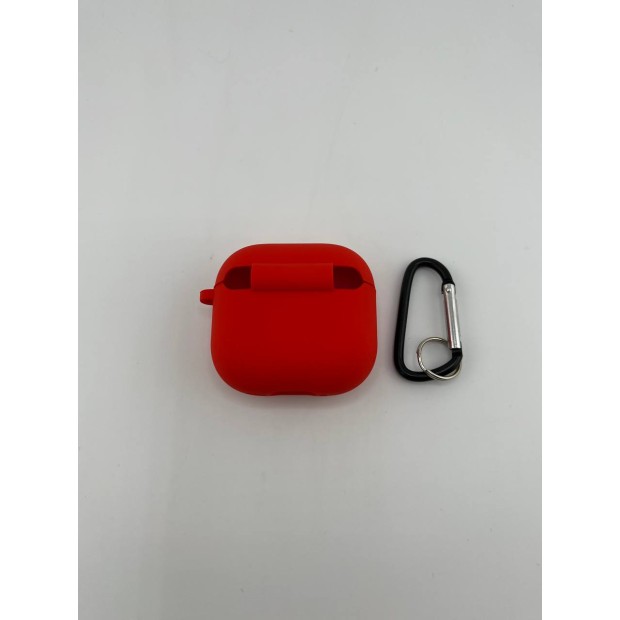 Чохол для навушників Full Silicone Case with Microfiber Apple AirPods 4 (05) Product RED