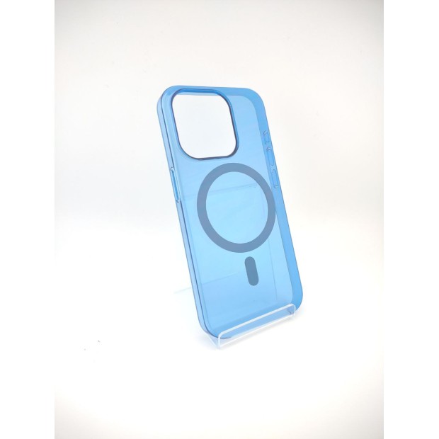 Чохол Clear Case Premium з MagSafe для Apple iPhone 15 Pro (Королівський Синій)