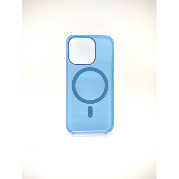 Чохол Clear Case Premium з MagSafe для Apple iPhone 15 Pro (Королівський Синій)