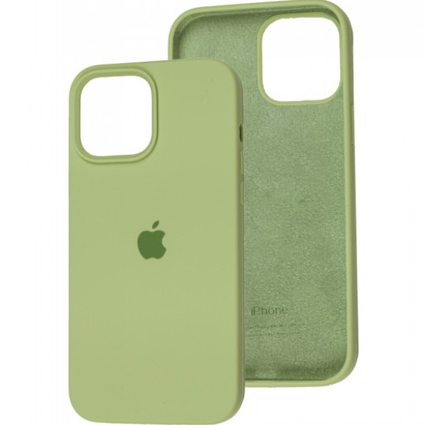 Силіконовий оригінальний круглий чохол для Apple iPhone 13 (83) Авокадо