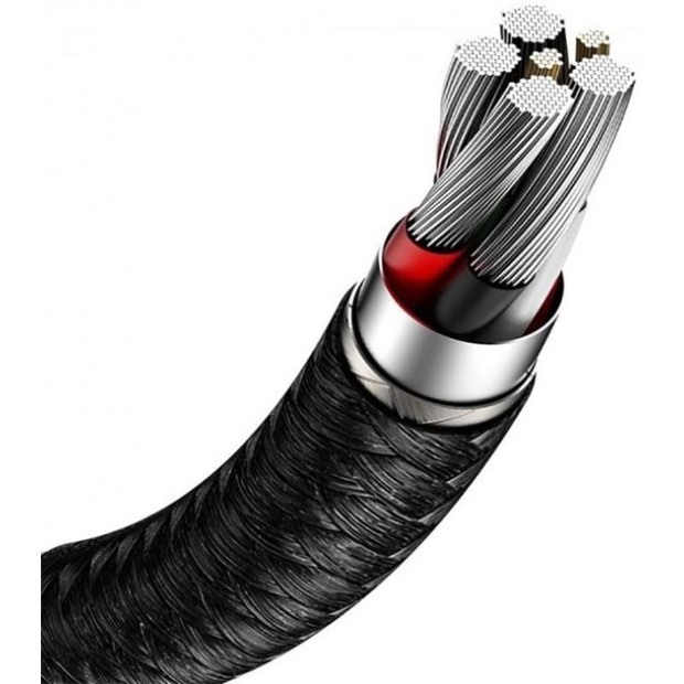 USB-кабель Baseus Cafule Metal Data 66W (1m) (Type-C) (Чёрный) CAKF000101