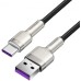 USB-кабель Baseus Cafule Metal Data 66W (1m) (Type-C) (Чорний) CAKF000101
