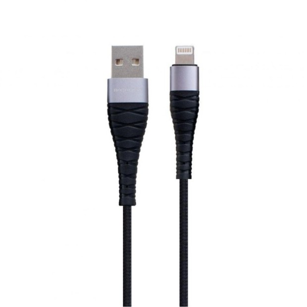 USB-кабель Borofone Munificent BX32 2.4A (0.25m) (Lightning) (Чёрный)