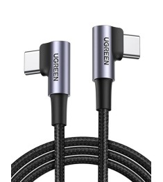 USB-кабель UGREEN US323 Angled 60W (1m) (Type-C to Type-C) (Black) (70529) USB-кабель UGREEN US323 Angled 60W (1m) (Type-C to Type-C) (Black) (70529)