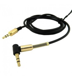 Кабель-AUX Walker A710 Elbow (3.5 мм на 3.5 мм) (Чорний)