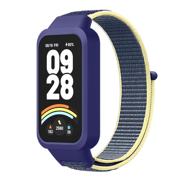 Ремешок Velcro Xiaomi Mi Band 9 Active (Blue Yellow) Ремешок Velcro Xiaomi Mi Band 9 Active (Blue Yellow)