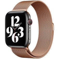 Ремешок Milanese Loop Apple Watch 38 / 40 / 41 / SE (Gold)