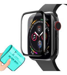Захисне скло 5D Ceramic для Apple Watch 44mm Чорне