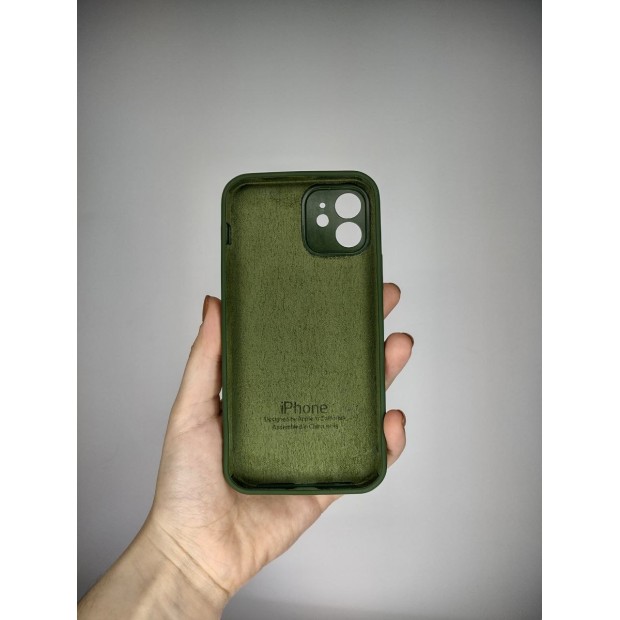 Силикон Original RoundCam Case Apple iPhone 12 (73) Forest Green