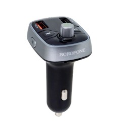 Borofone FM Transmitter BC32 + 2USB QC (Black)
