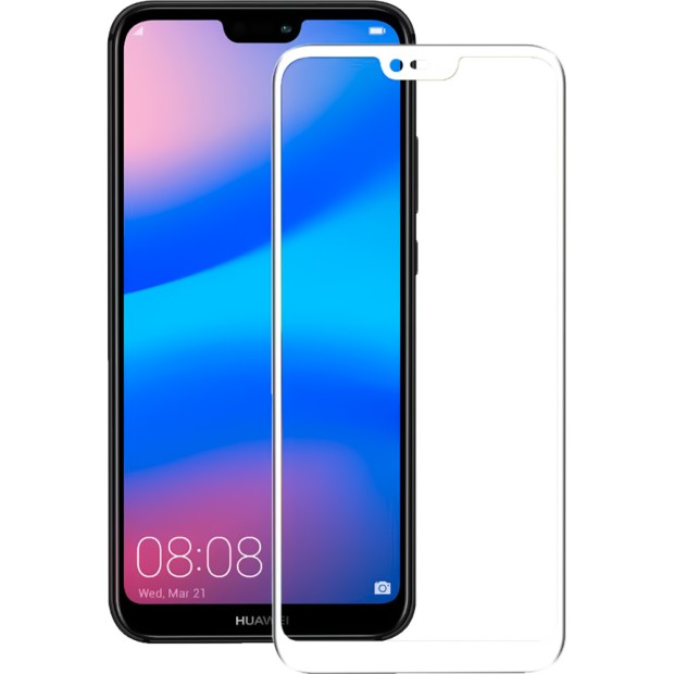 Захисне скло 3D Huawei P20 Lite White