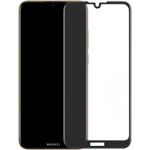 Захисне скло 5D Matte Ceramic для Huawei Y5 Prime (2018)  /  Honor 7A  /  Y5 Lite (2018) Чорне