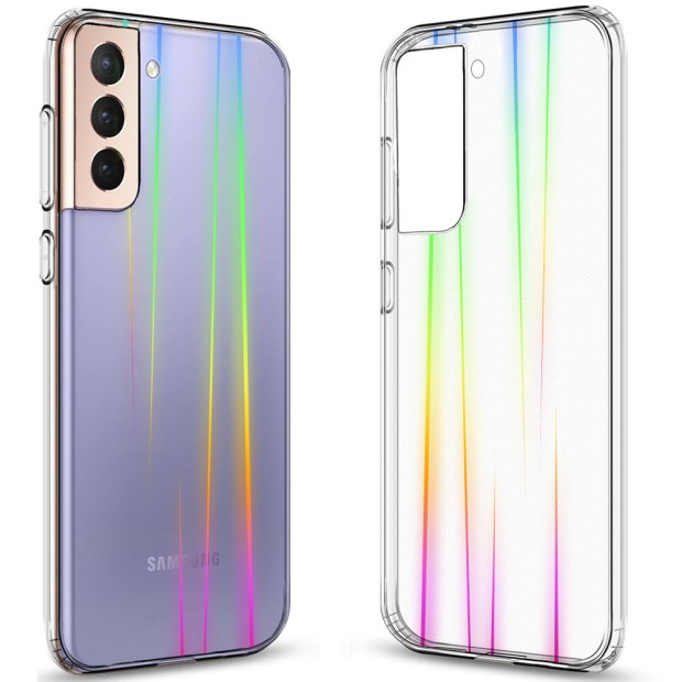 Силикон 3D Gradient Case Samsung Galaxy S21 Plus (Прозрачный)