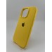 Силіконовий оригінальний чохол круглої форми для Apple iPhone 16 Pro (13) Жовтий