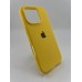 Силіконовий оригінальний чохол круглої форми для Apple iPhone 16 Pro (13) Жовтий