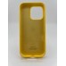 Силіконовий оригінальний чохол круглої форми для Apple iPhone 16 Pro (13) Жовтий