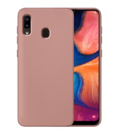 Силіконовий чохол Original 360 для Samsung Galaxy A20  /  A30 (пудровий)